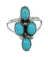 Turquoise Authentic Sterling Silver Southwest Ring Size 5 QX84639